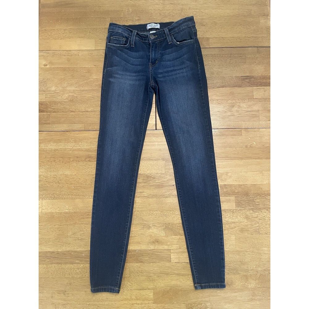 Judy Blue‎ Skinny Fit Jean Women's 3/26 Blue Denim Stretch Mid Rise Slim Leg